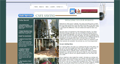 Desktop Screenshot of cafesavini.com